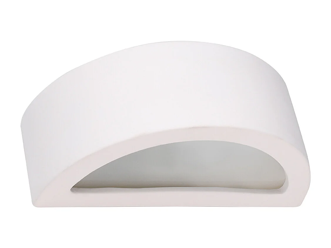 Appliques Gloim moderne en céramique - 1 sources lumineuses 3000K - L.30 x H.15 cm - blanc