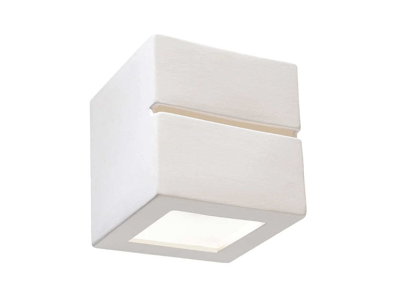 Wandlampen Astra line modern van  - 1 lichtbronnen 3000K - L.14 x H.14 cm - wit