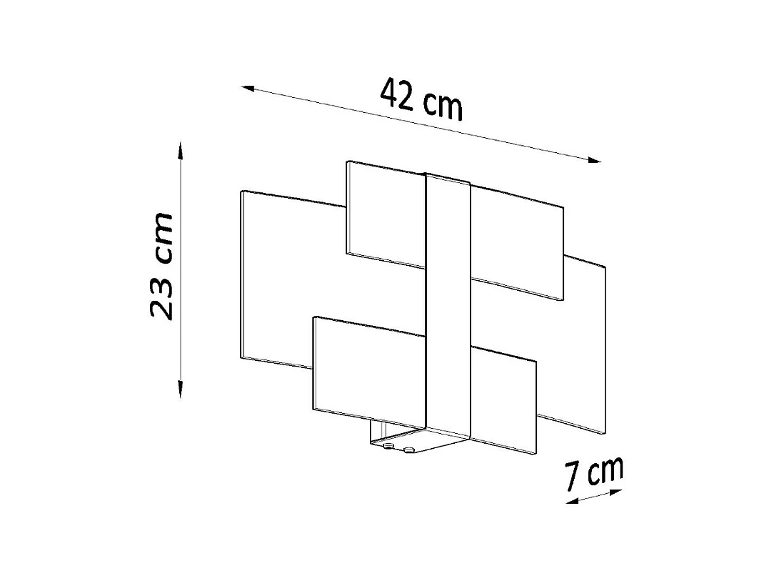 Wandlampen Zelora modern aus  Stahl/Glas - 2 lichtquellen 3000K - L.42 x H. cm - Chrom/Weiß
