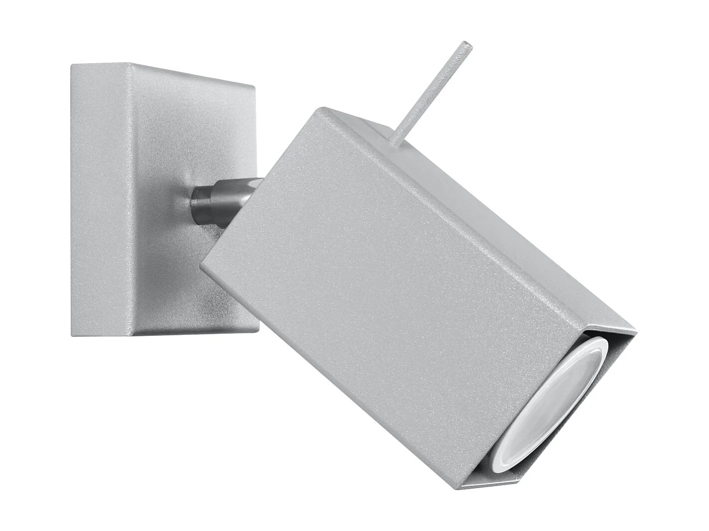 Appliques Briow moderne en acier - 1 sources lumineuses 4000K - L.8 x H.8 cm - gris