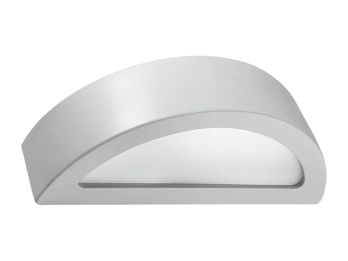 Appliques Gloim moderne en céramique/verre - 1 sources lumineuses 3000K - L.40,5 x H.10 cm - gris