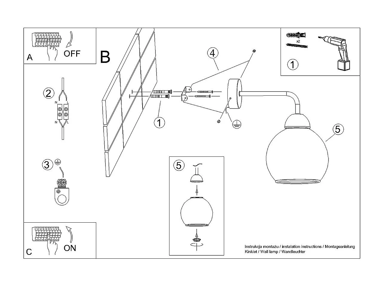 Appliques Zelaro moderne en acier - 1 sources lumineuses 4000K - L.15 x H.26 cm - noir
