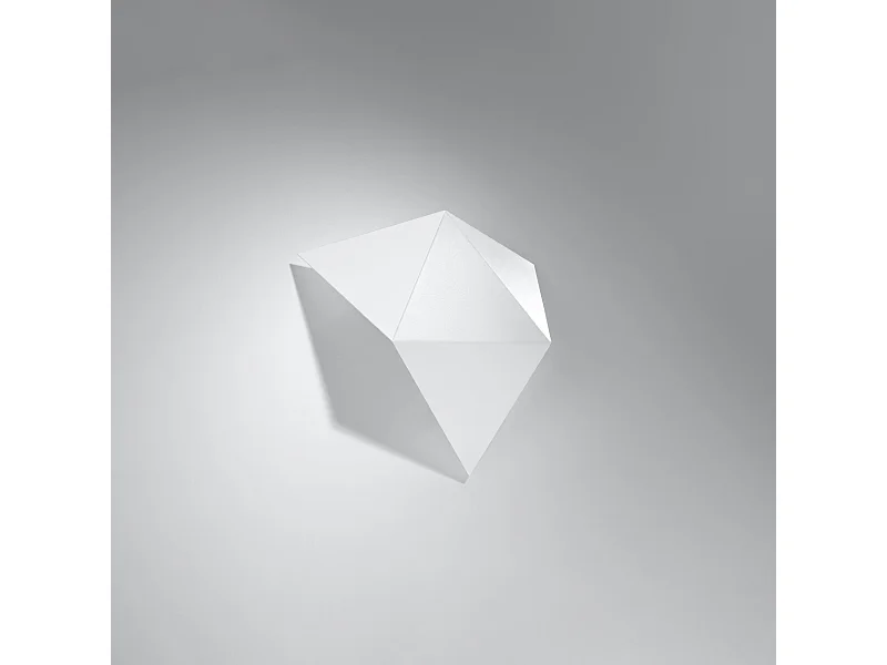 Lampade da parete Solara moderno di acciaio - 2 sorgenti luminose 4000K - L.27 x A.25 cm - bianco