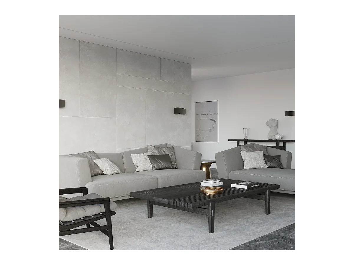 Wandlampen Zanila modern van  - 2 lichtbronnen 3000K - L.40 x H.15 cm - zwart