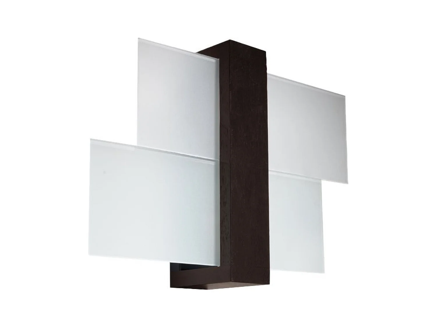 Wandlampen Ignis Scandinavisch van  - 1 lichtbronnen 3000K - L.43 x H.30 cm - wenge