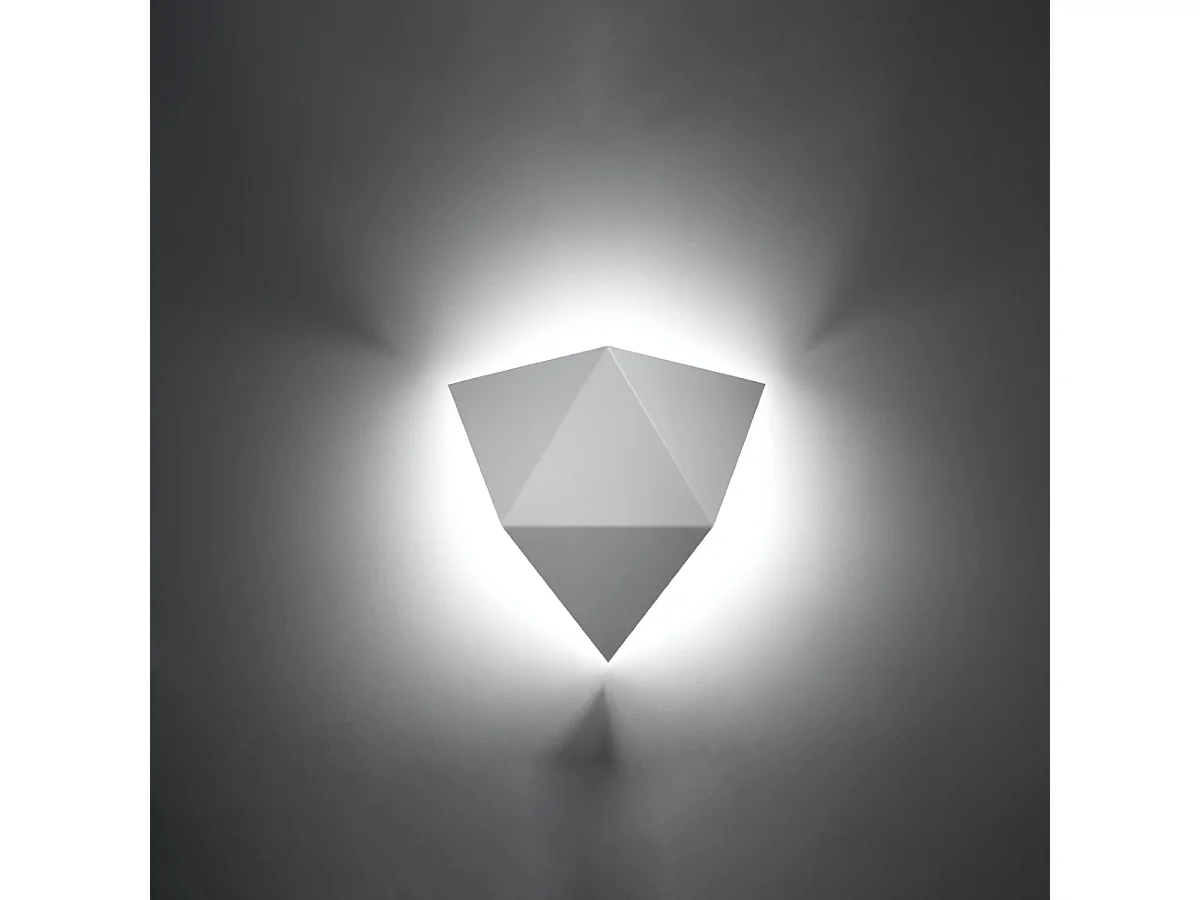 Wandlampen Solara modern aus  Stahl - 2 lichtquellen 3000K - L.27 x H. cm - Weiß