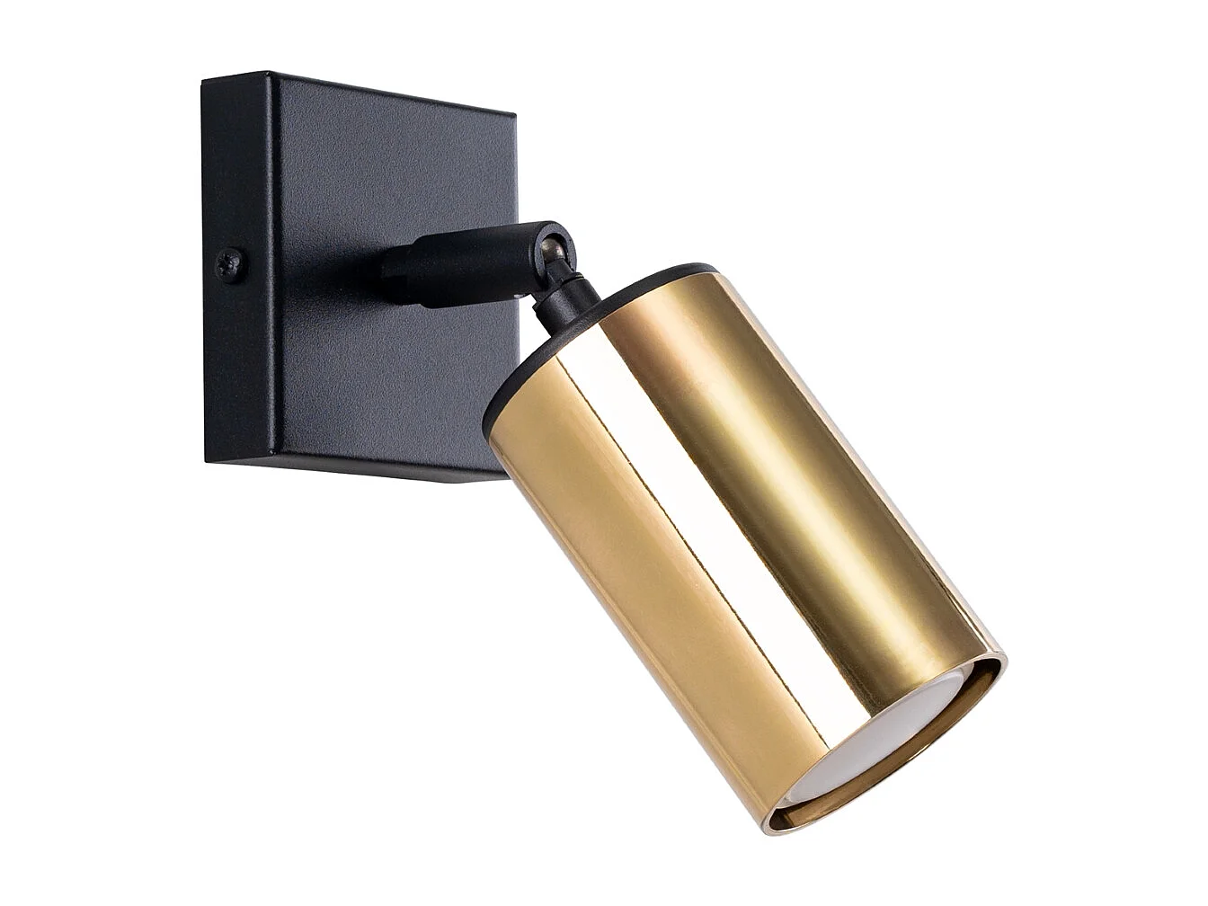 Appliques Glois moderne en acier - 1 sources lumineuses 3000K - L.8 x H.18,5 cm - or noir