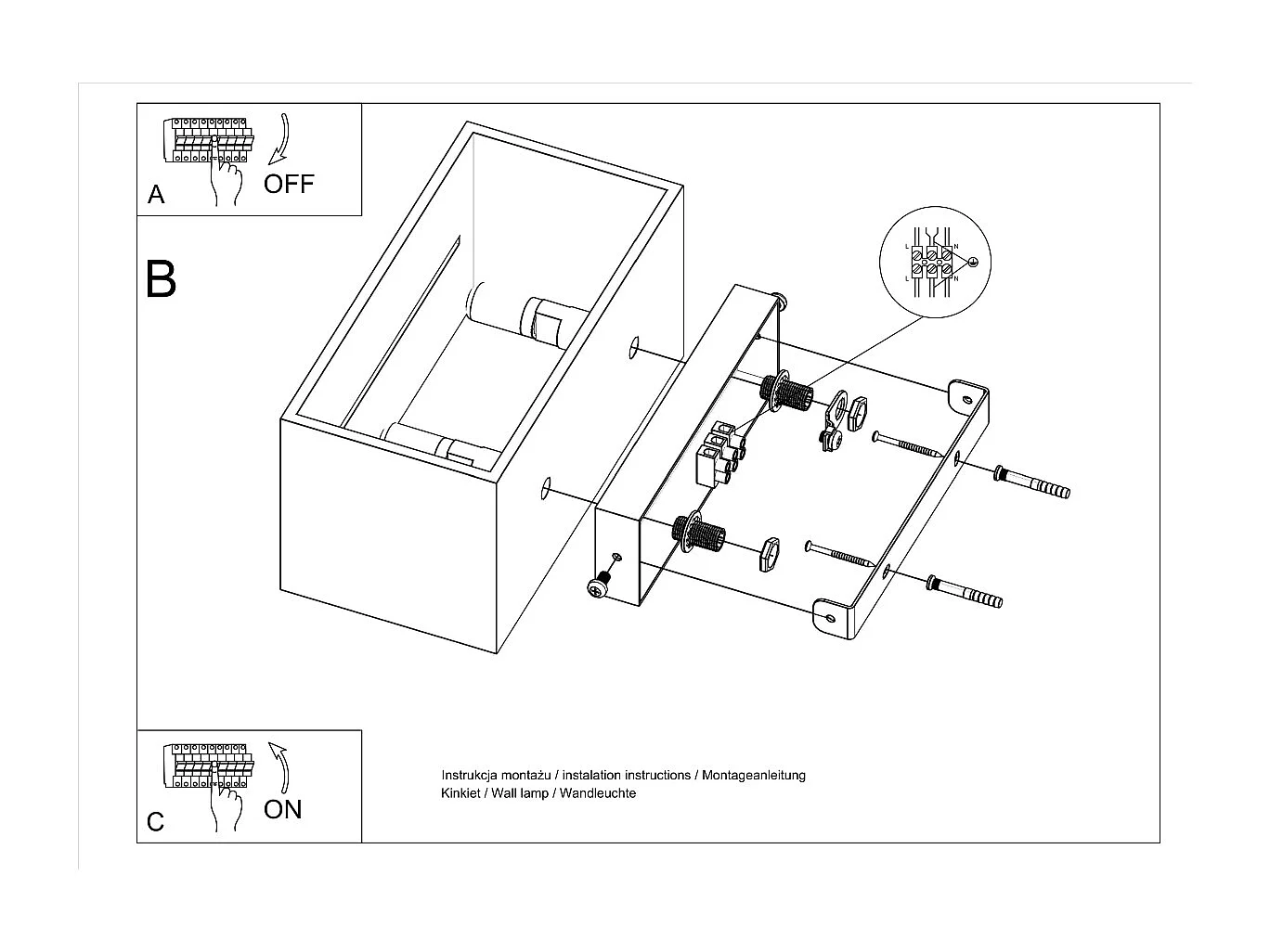Appliques Zorbo maxi moderne en aluminium - 2 sources lumineuses 3000K - L.20 x H.10 cm - noir