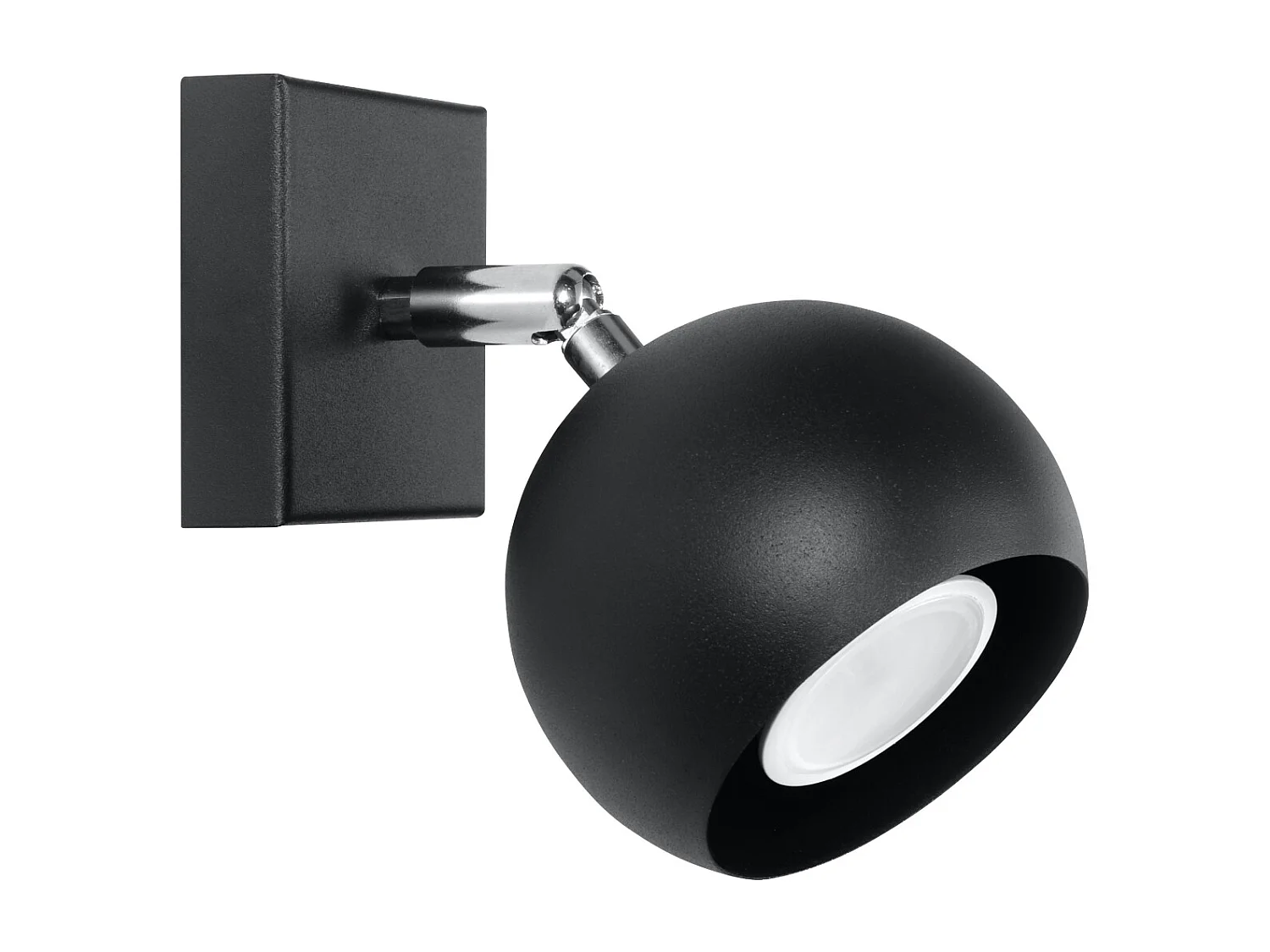 Appliques Rayis moderne en acier - 1 sources lumineuses 4000K - L.10 x H.10 cm - noir