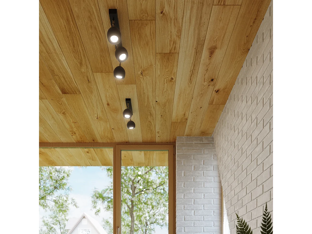 Appliques Rayis moderne en acier - 1 sources lumineuses 4000K - L.10 x H.10 cm - noir