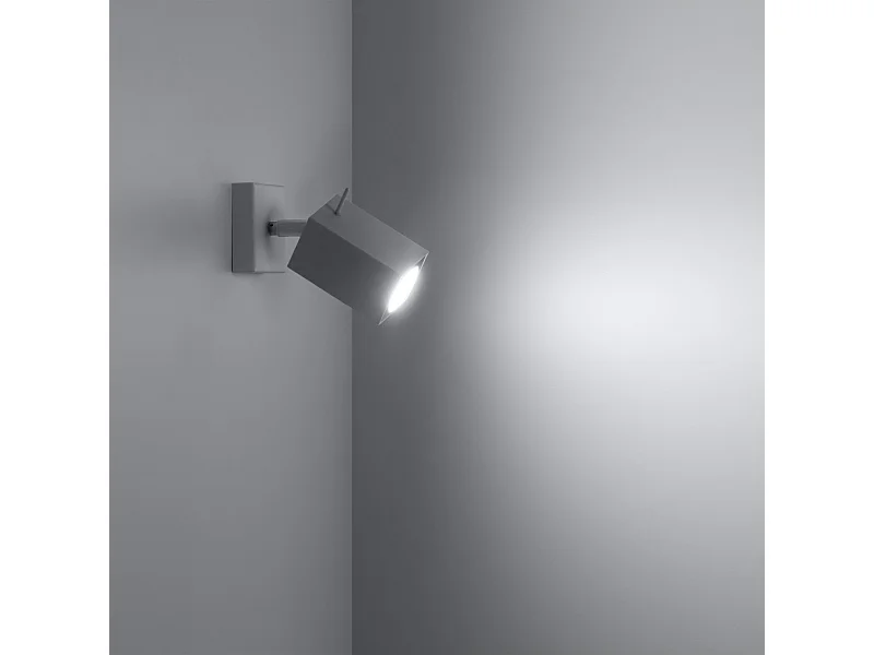 Kinkiety nowoczesny Briow, stal - 1 źródło światła 3000K - L.8 x H.8 cm - biały