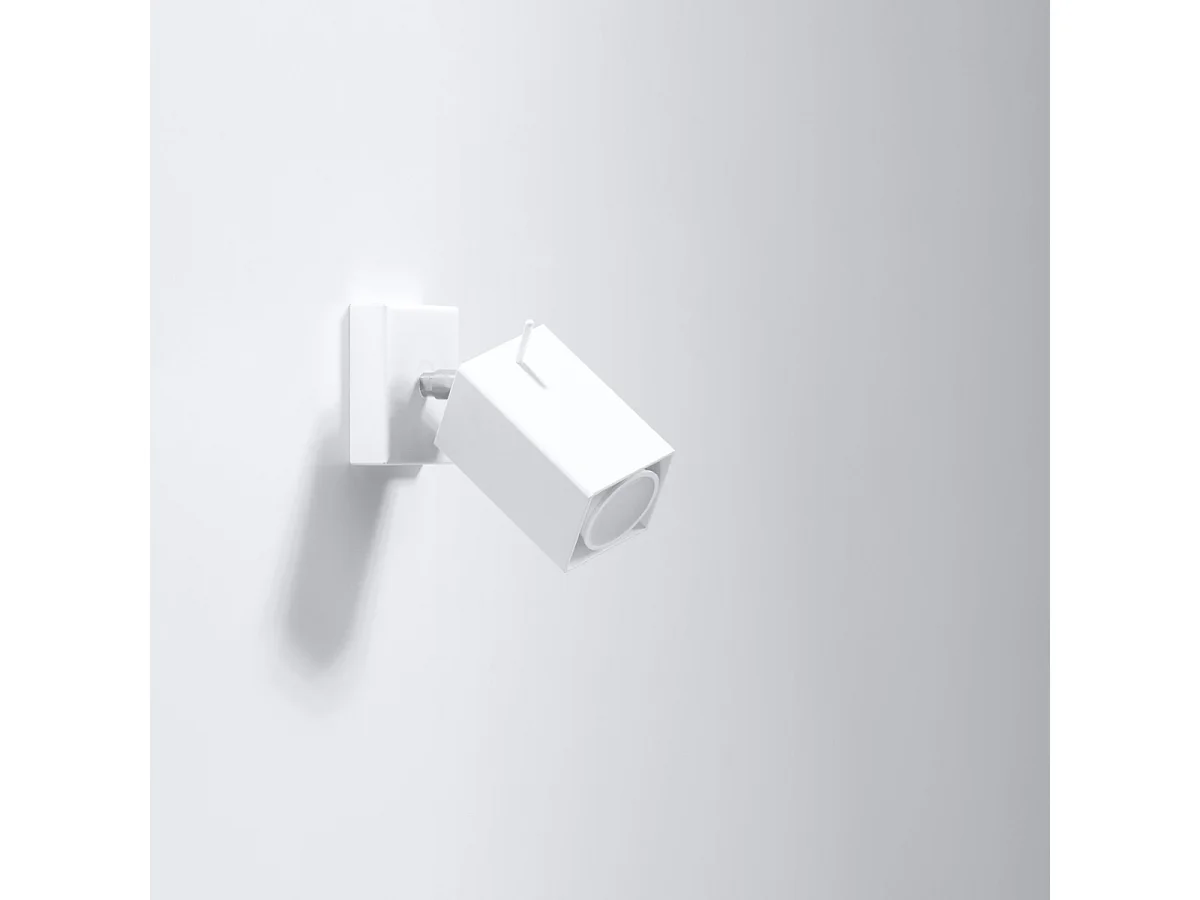 Appliques Briow moderne en acier - 1 sources lumineuses 3000K - L.8 x H.8 cm - blanc