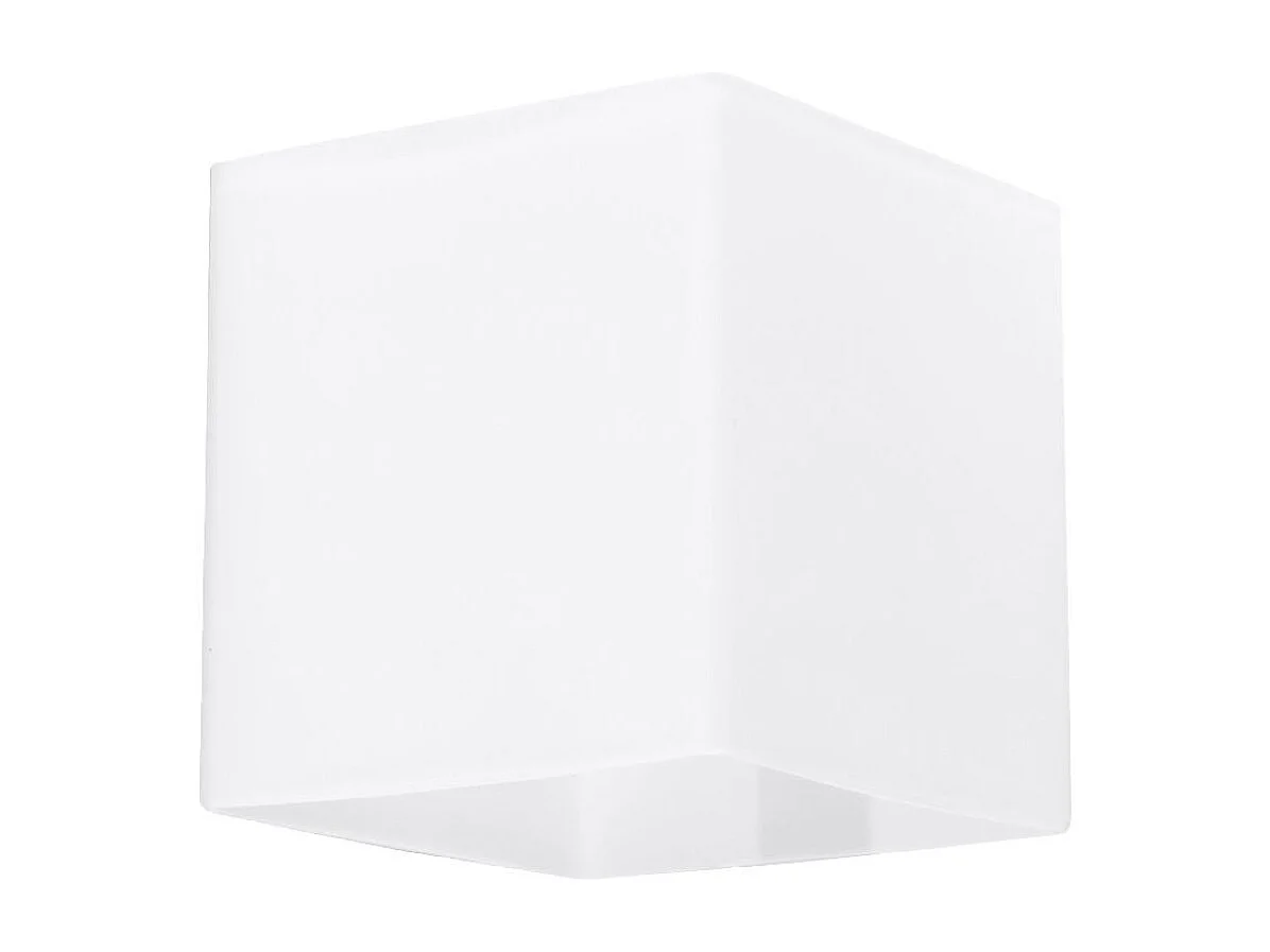 Appliques Zinalo moderne en verre - 1 sources lumineuses 4000K - L.10 x H.10 cm - blanc