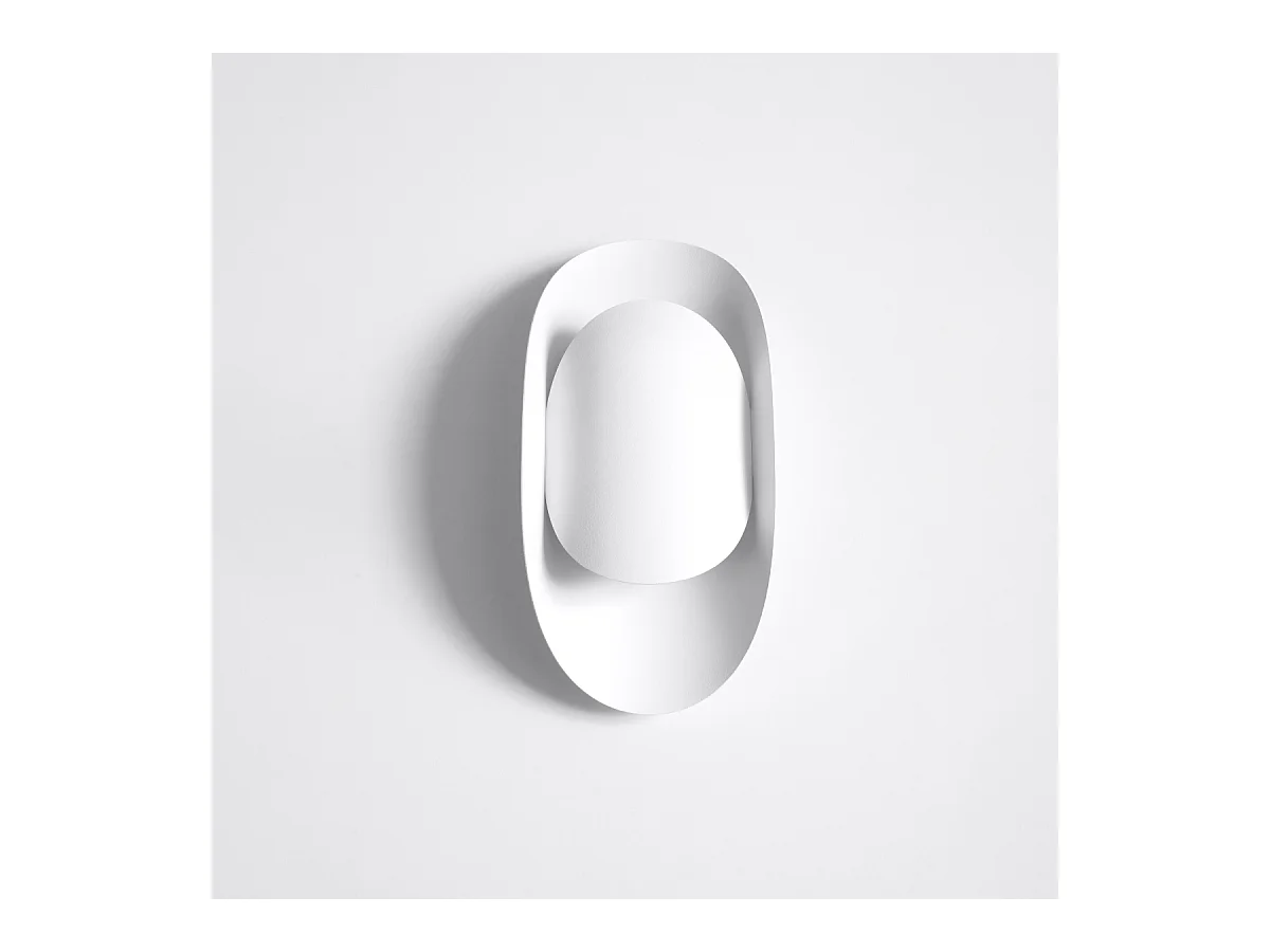 Appliques Revon moderne en acier - 1 sources lumineuses 4000K - L.13 x H.30 cm - blanc