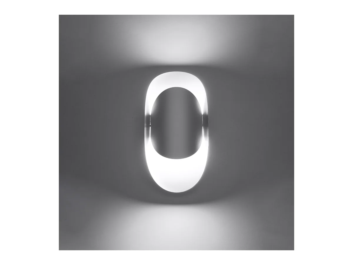 Appliques Revon moderne en acier - 1 sources lumineuses 4000K - L.13 x H.30 cm - blanc