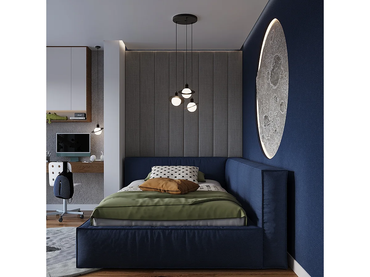 Applique Gloxo moderne en acier - 1 sources lumineuses 3000K - L.20 x H.125 cm - noir