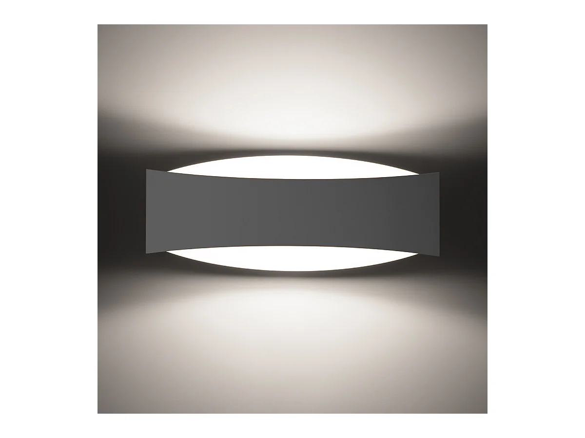 Wandlampen Litim modern aus  Stahl - 1 lichtquellen 4000K - L.12 x H. cm - Weiß