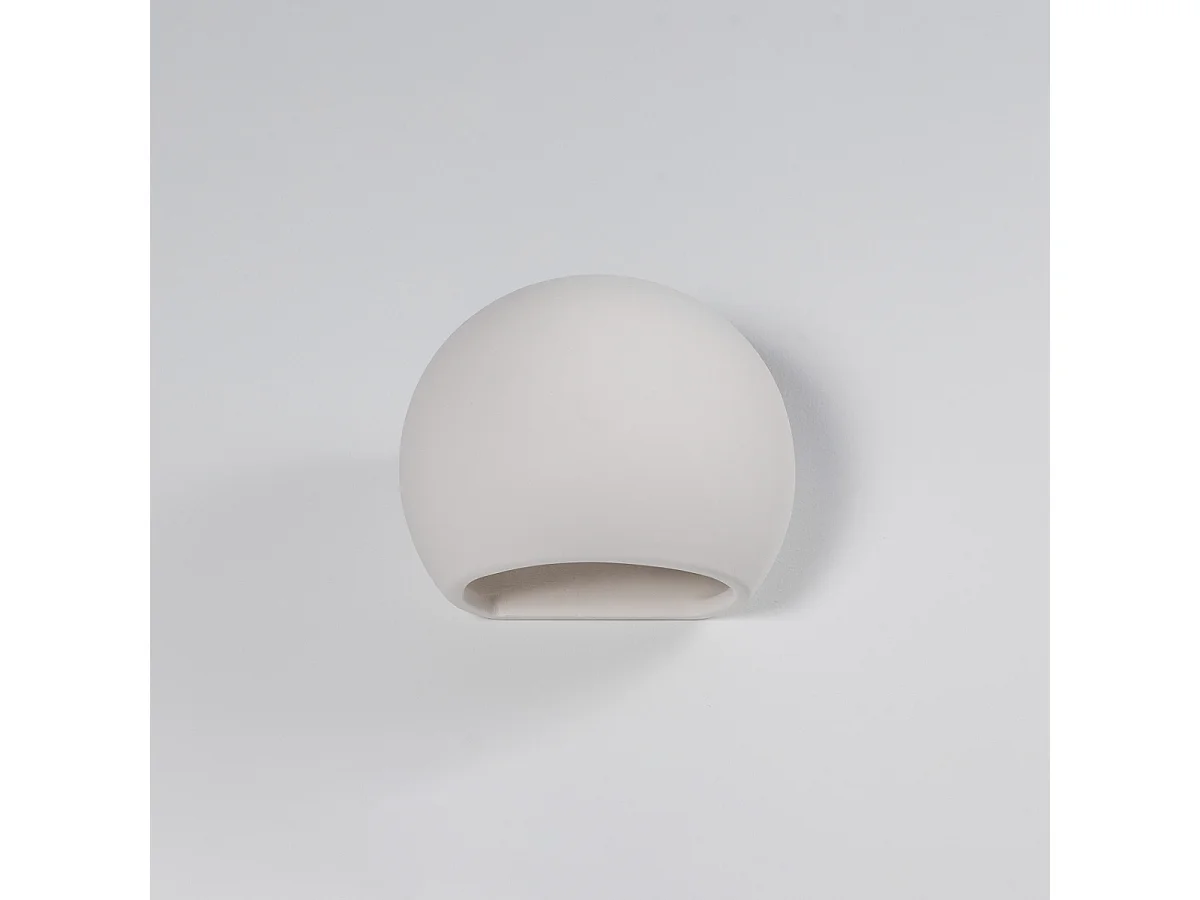 Appliques Torix moderne en céramique - 1 sources lumineuses 3000K - L.18 x H.14,5 cm - blanc