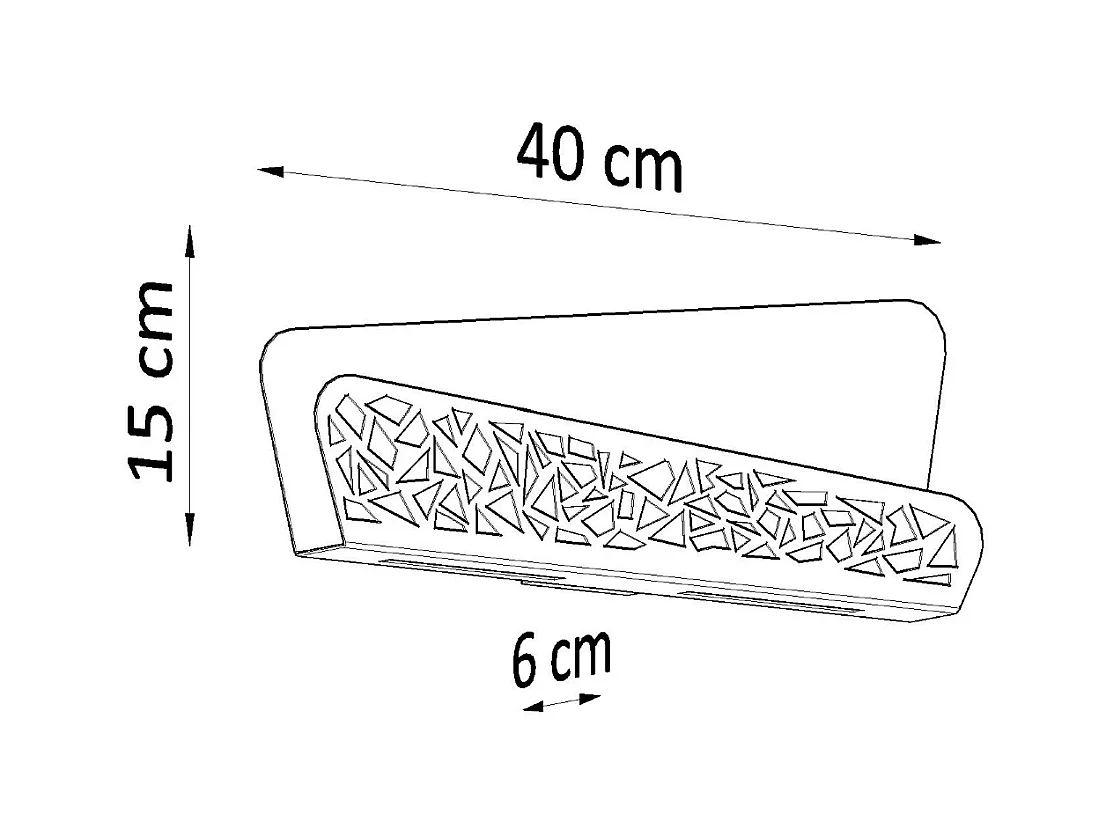 Lampade da parete Zelira moderno di acciaio/PVC - 2 sorgenti luminose 3000K - L.40 x A.15 cm - bianco