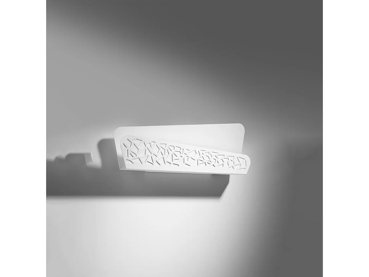 Wandlampen Zelira modern van  - 2 lichtbronnen 3000K - L.40 x H.15 cm - wit