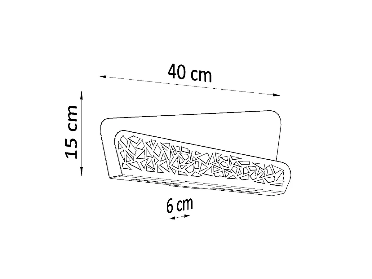 Wandlampen Zelira modern van  - 2 lichtbronnen 3000K - L.40 x H.15 cm - wit