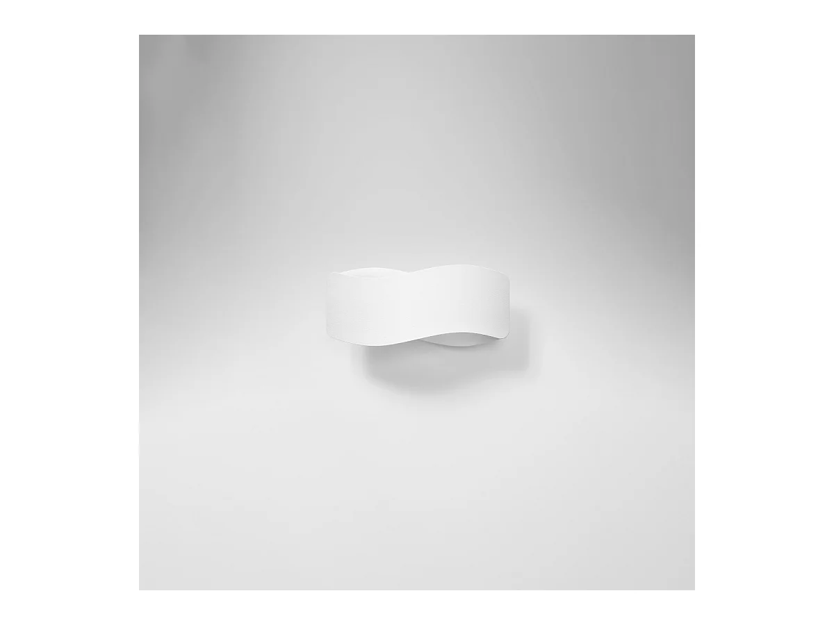 Lampade da parete Zanila moderno di acciaio - 1 sorgenti luminose 3000K - L.30 x A.13 cm - bianco