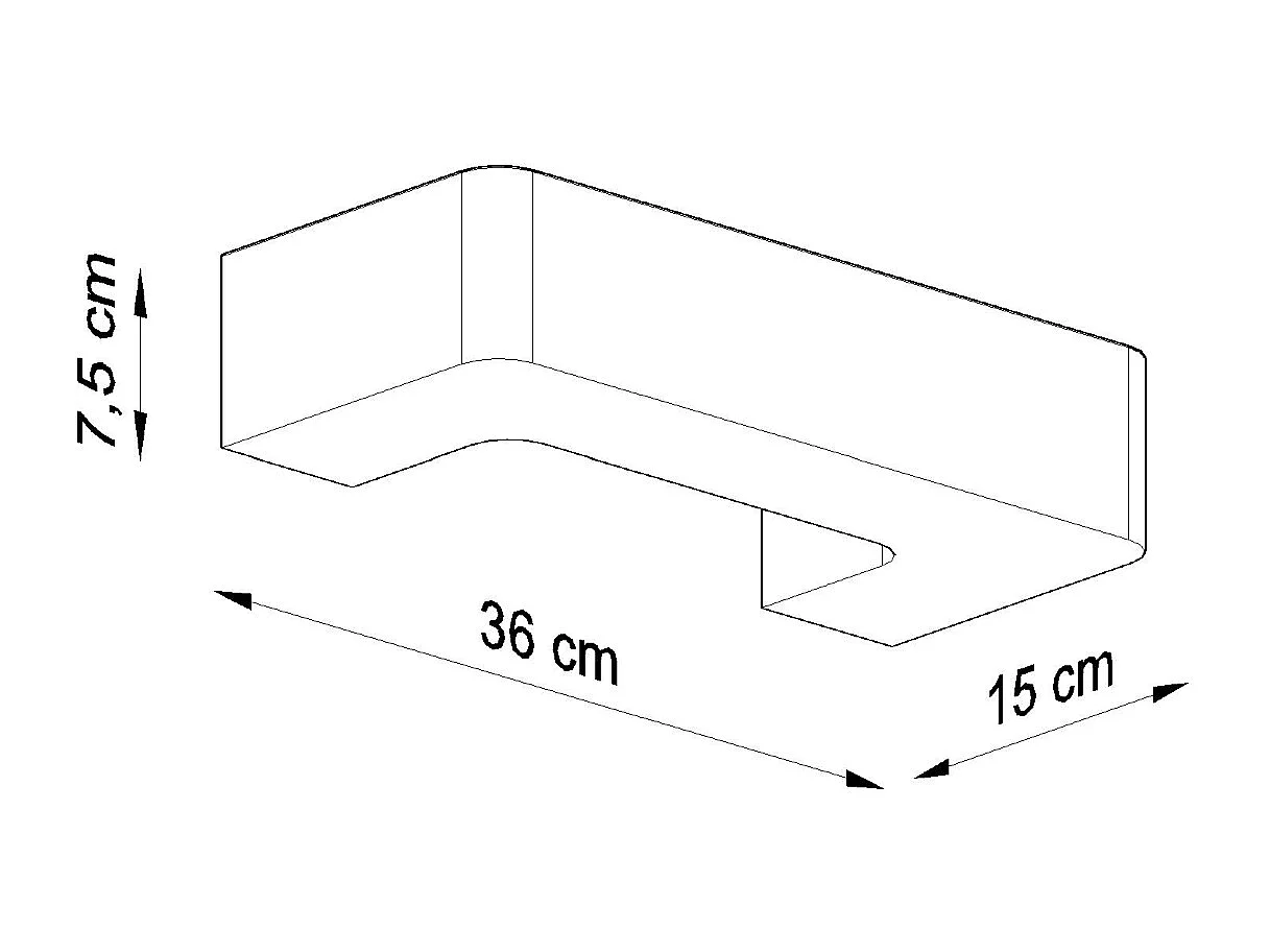 Appliques Briow moderne en céramique - 1 sources lumineuses 3000K - L.36 x H.7,5 cm - blanc