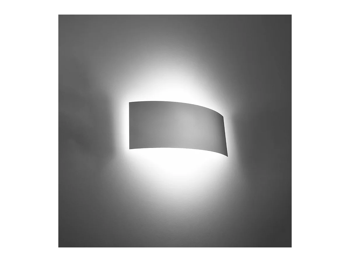 Wandlampen Terrium modern van  - 2 lichtbronnen 4000K - L.34 x H.14 cm - wit