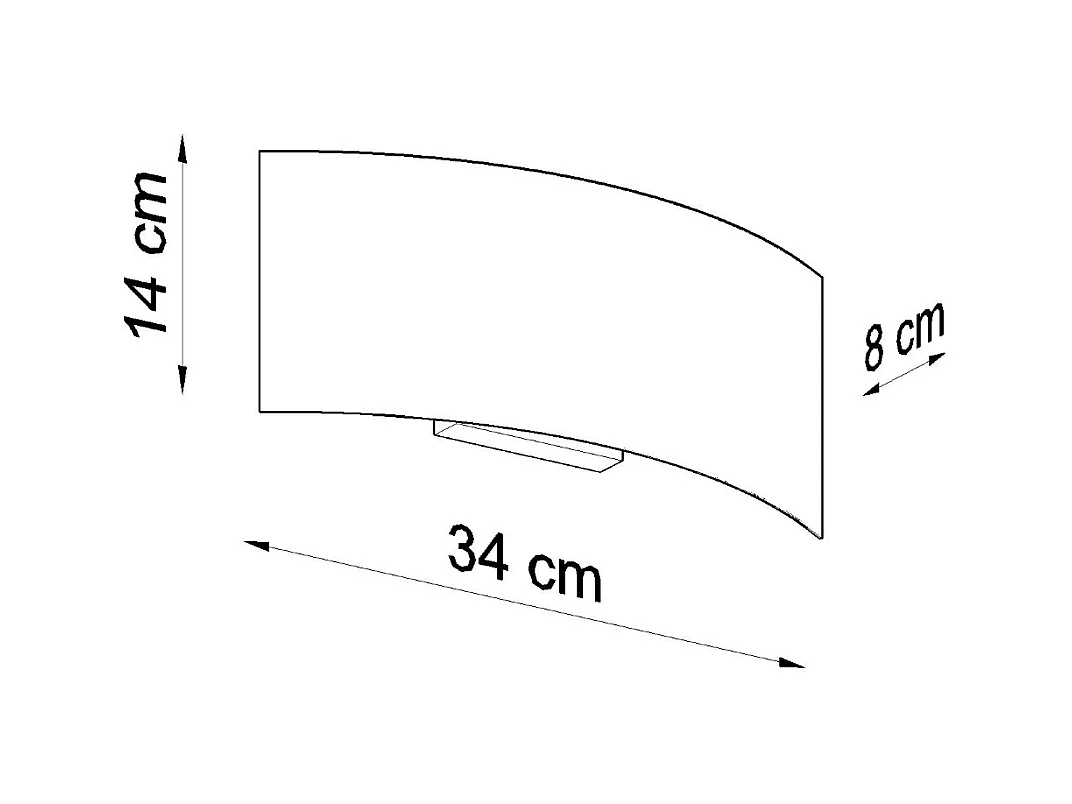 Wandlampen Terrium modern van  - 2 lichtbronnen 4000K - L.34 x H.14 cm - wit