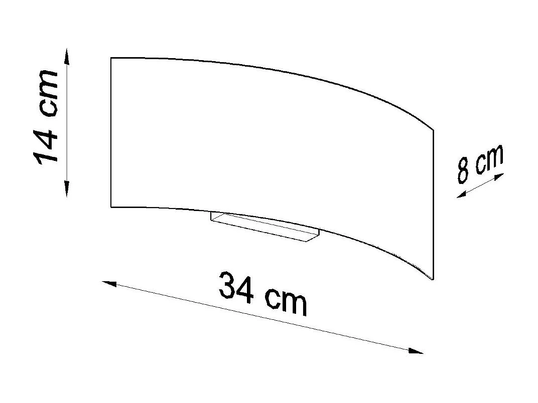 Appliques Terrium moderne en acier - 2 sources lumineuses 4000K - L.34 x H.14 cm - blanc