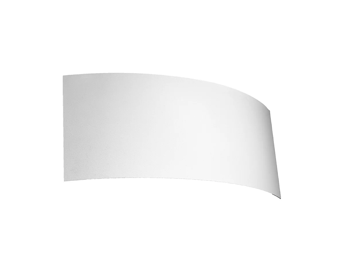 Candeeiros de parede Terrium moderno, aço - 2 fontes de luz 4000K - L.34 x H.14 cm - branco