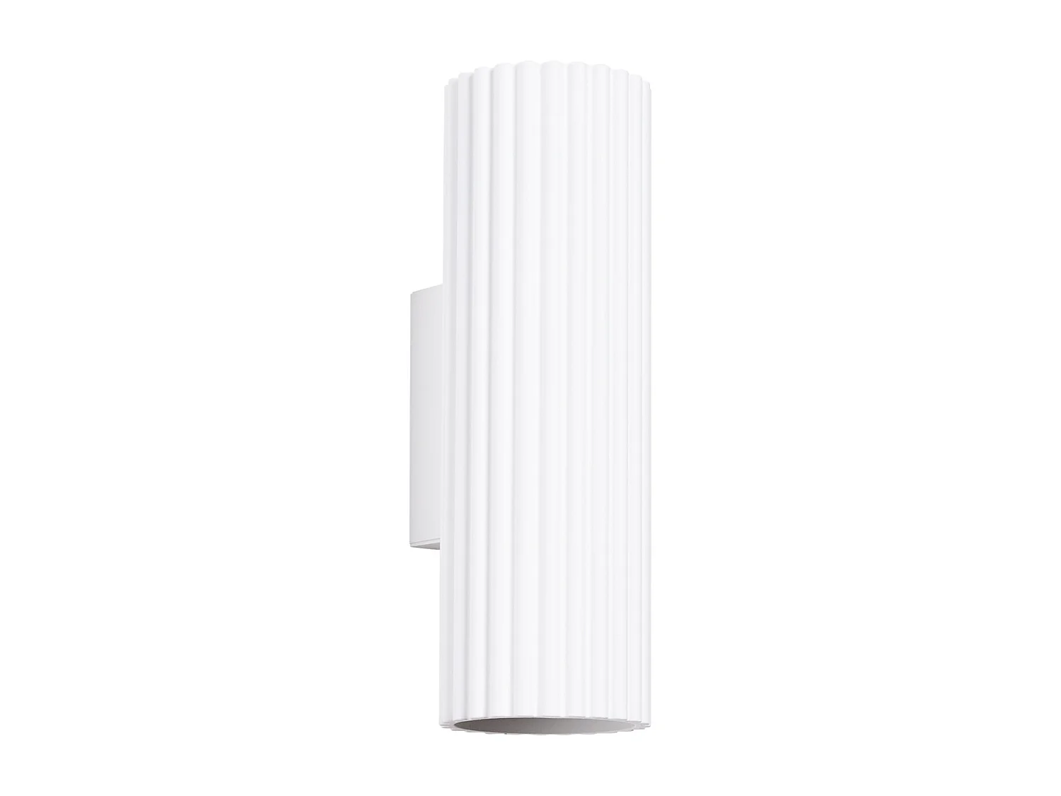 Applique Gloow minimaliste en aluminium - 2 sources lumineuses 4000K - L.6,5 x H.20 cm - blanc