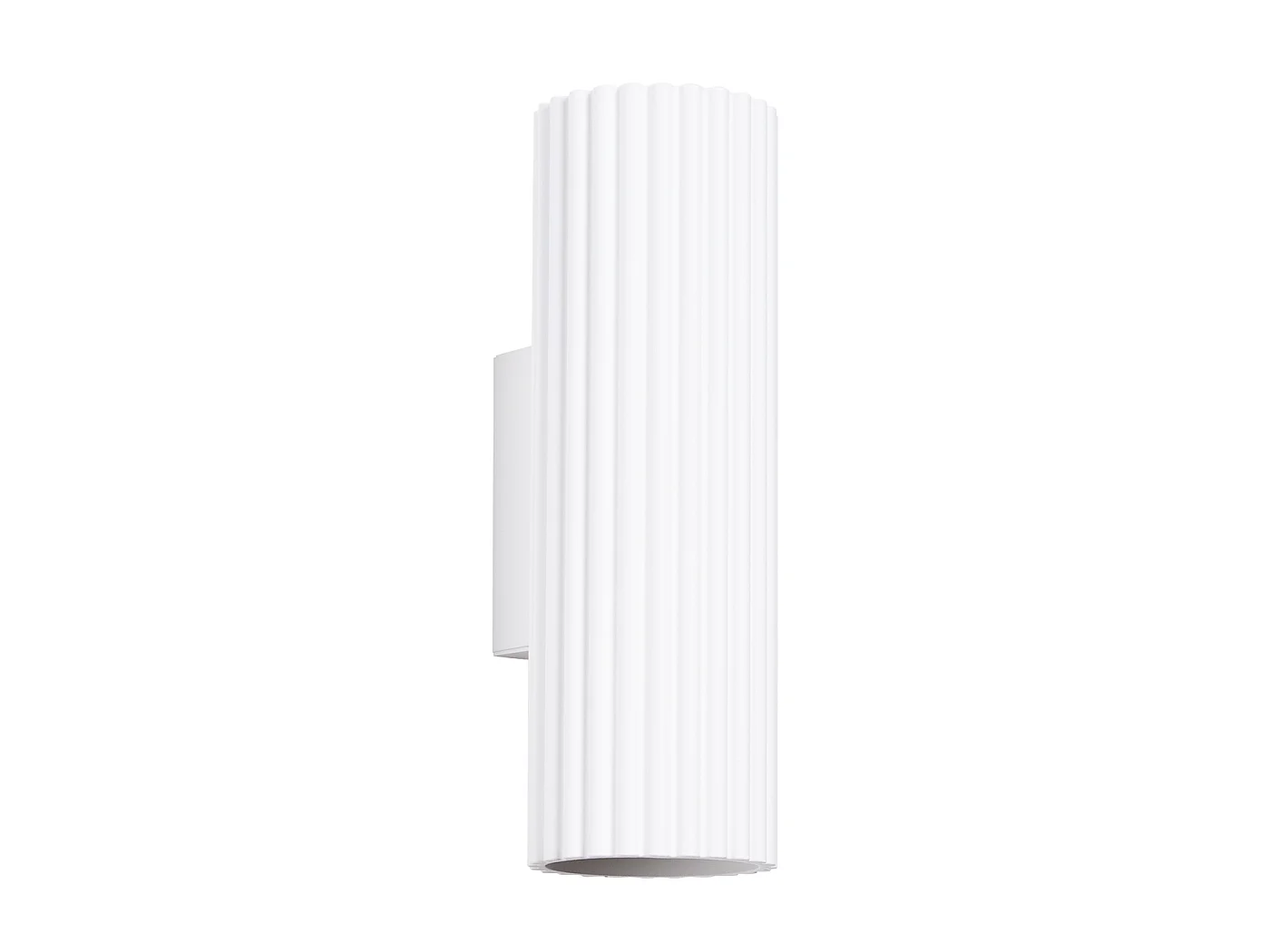 Applique Gloow minimaliste en aluminium - 2 sources lumineuses 4000K - L.6,5 x H.20 cm - blanc