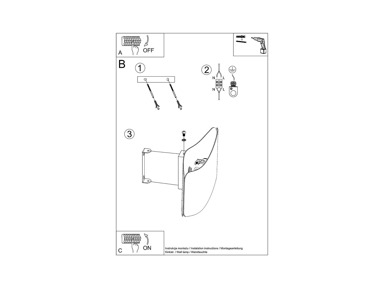 Lampade da parete Zanila moderno di acciaio - 2 sorgenti luminose 4000K - L.40 x A.15 cm - bianco