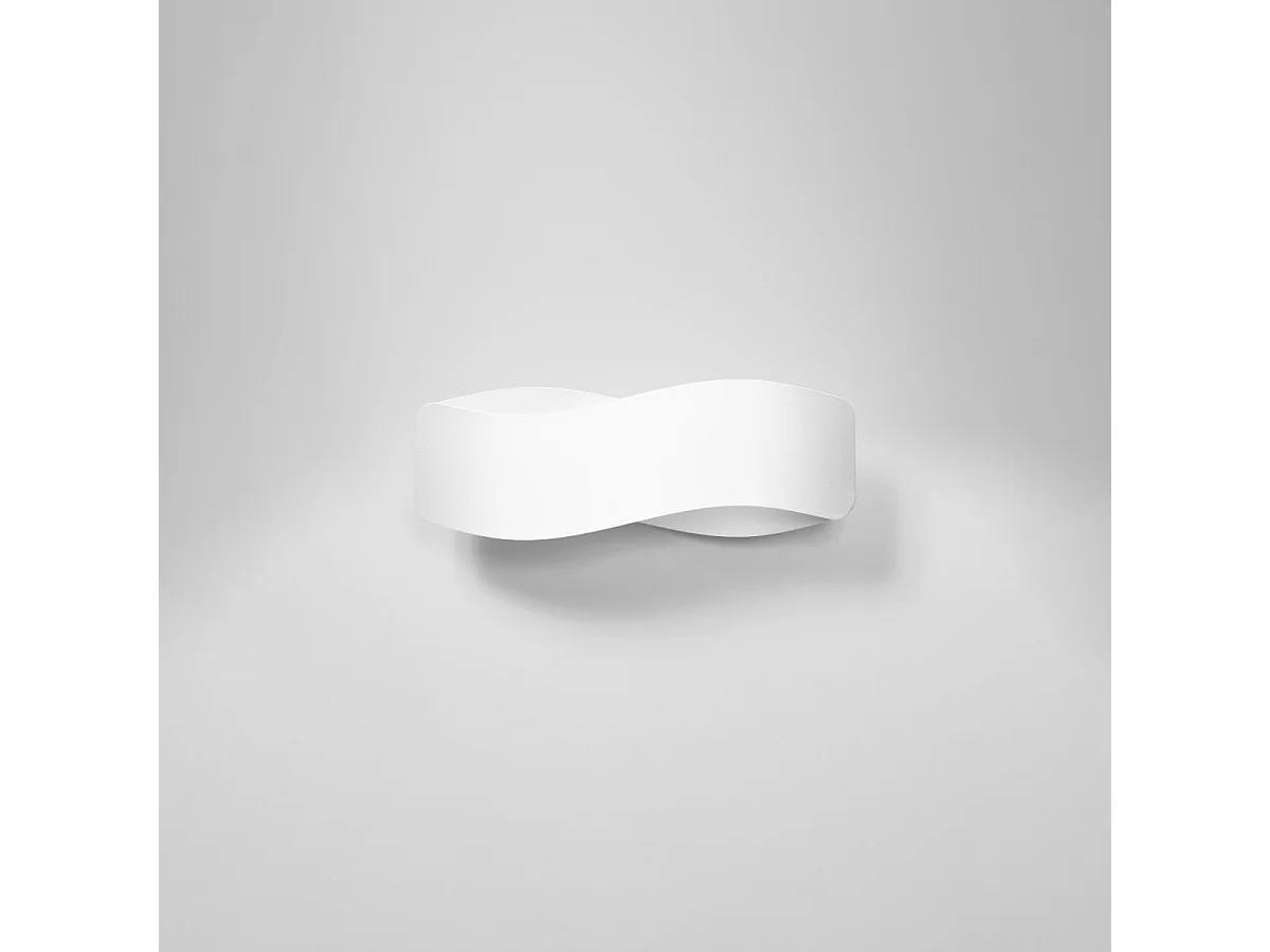 Appliques Zanila moderne en acier - 2 sources lumineuses 4000K - L.40 x H.15 cm - blanc