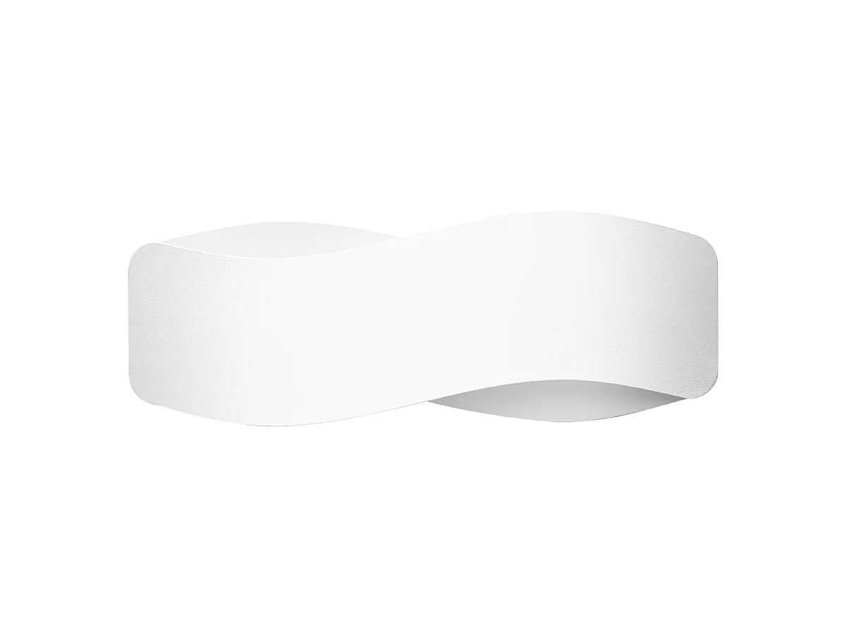 Appliques Zanila moderne en acier - 2 sources lumineuses 4000K - L.40 x H.15 cm - blanc