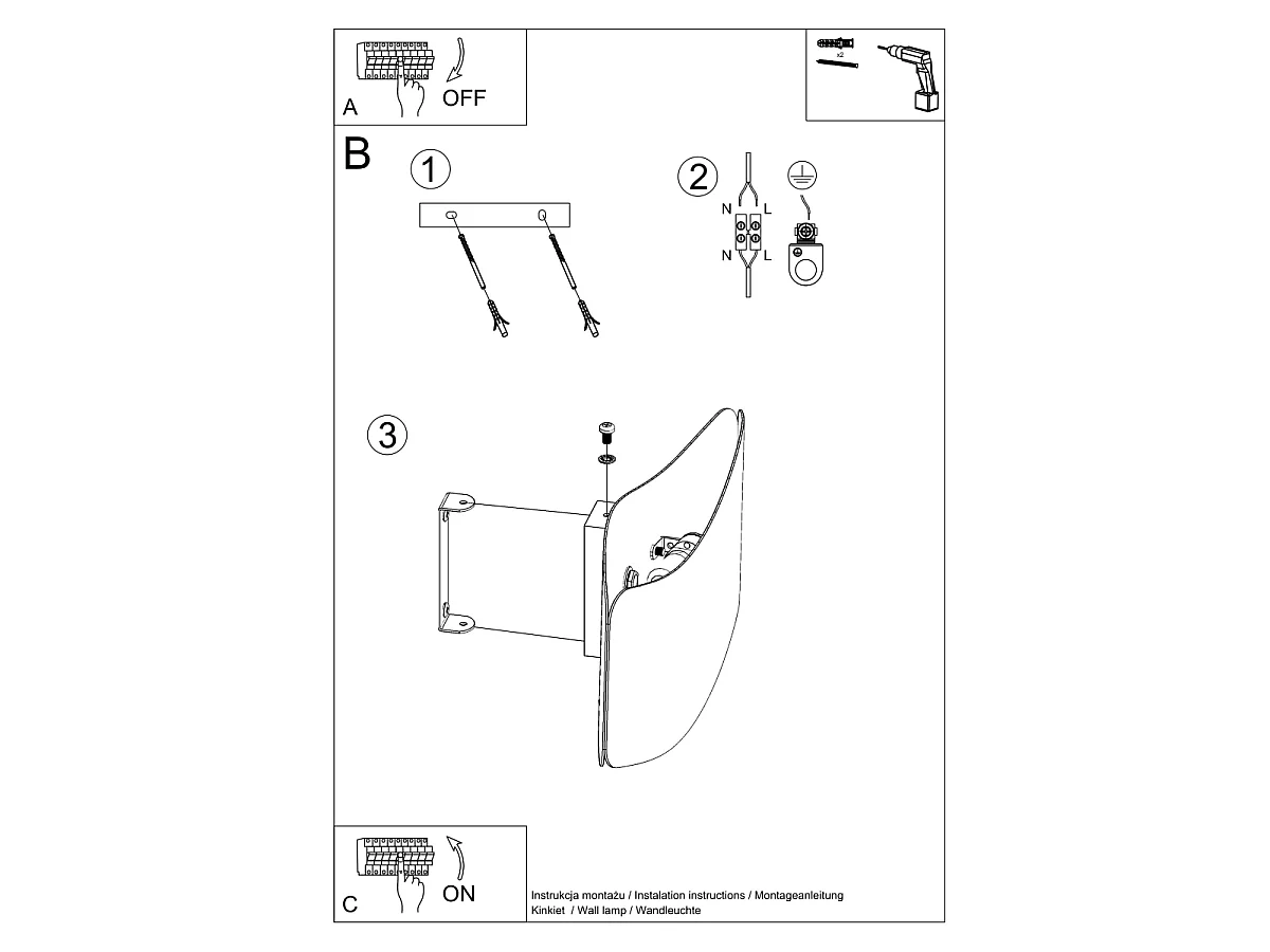 Appliques Zanila moderne en acier - 2 sources lumineuses 4000K - L.40 x H.15 cm - blanc