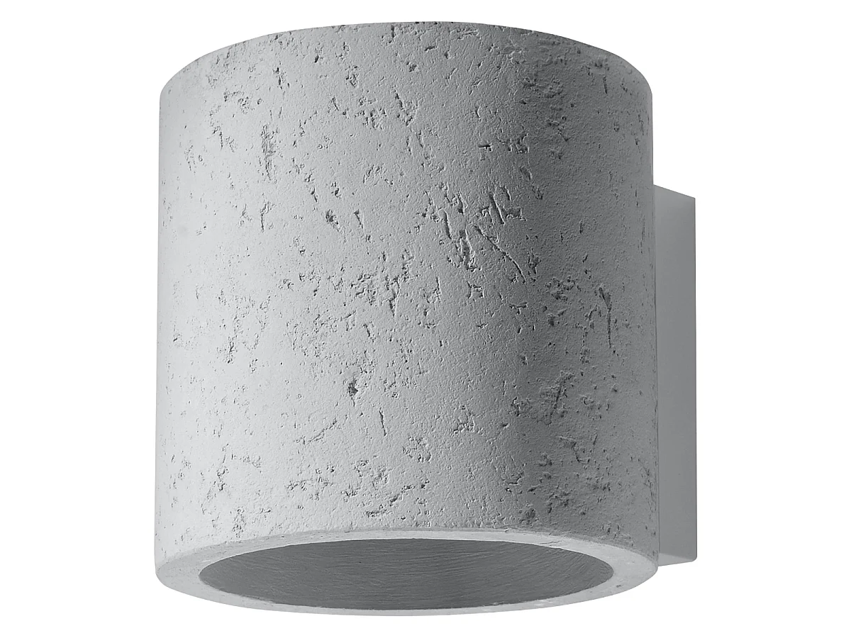 Kinkiety industrialny Celeris, beton - 1 źródło światła 4000K - L.10 x H.10 cm - szary