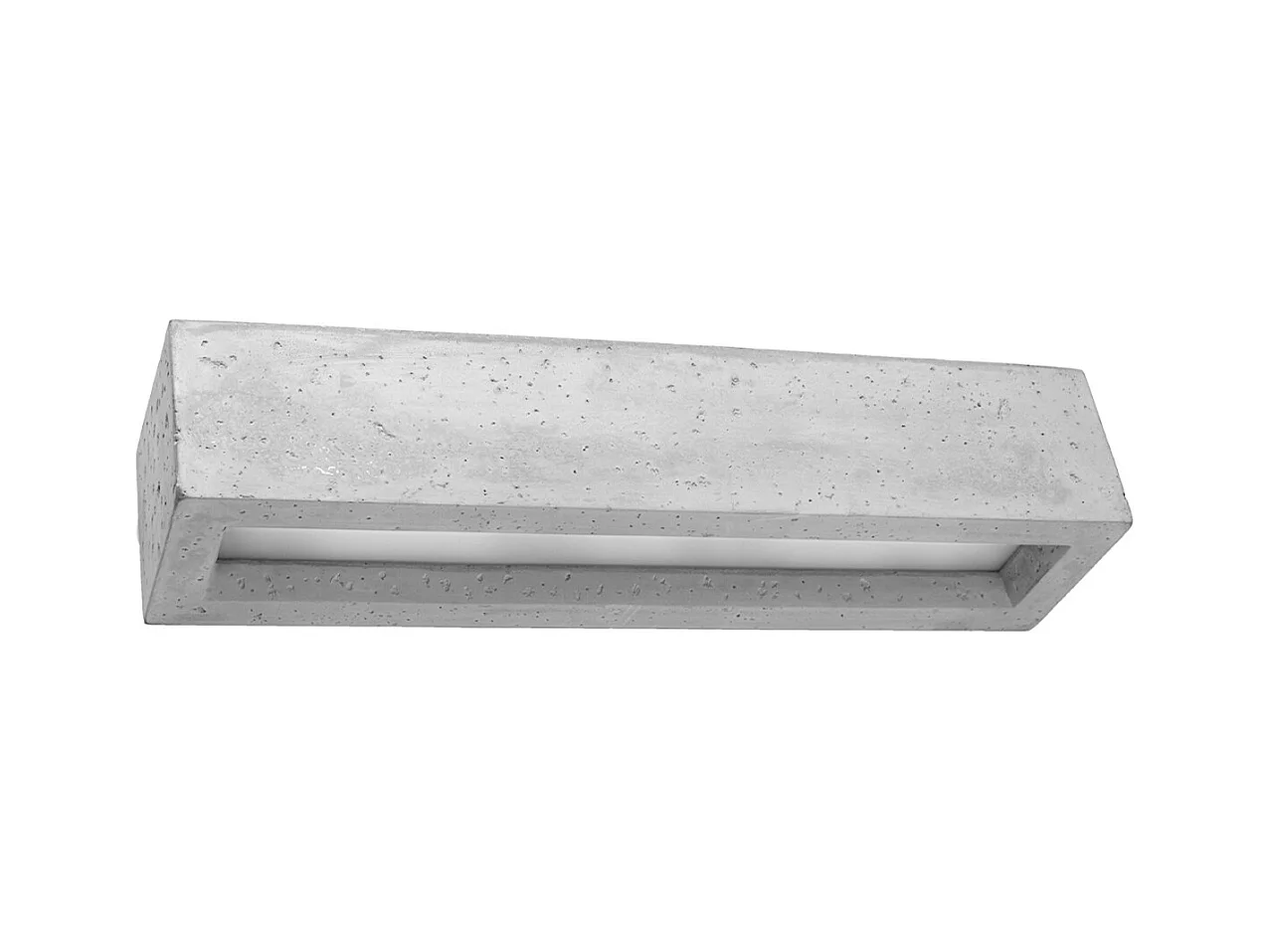 Appliques Solara moderne en béton/verre - 2 sources lumineuses 3000K - L.50 x H.10 cm - gris