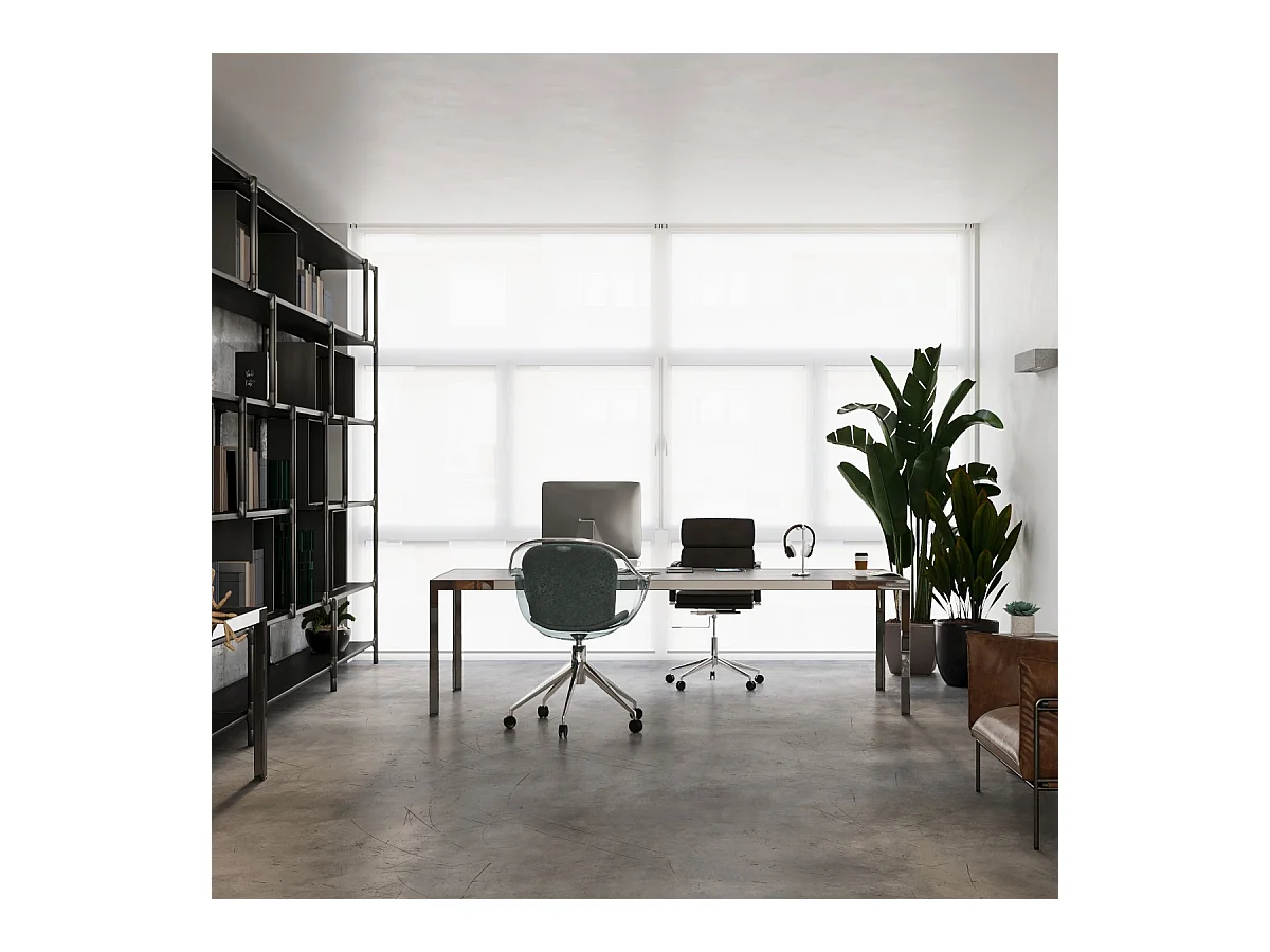 Wandlampen Solara modern aus  Beton/Glas - 1 lichtquellen 3000K - L.30 x H. cm - grau