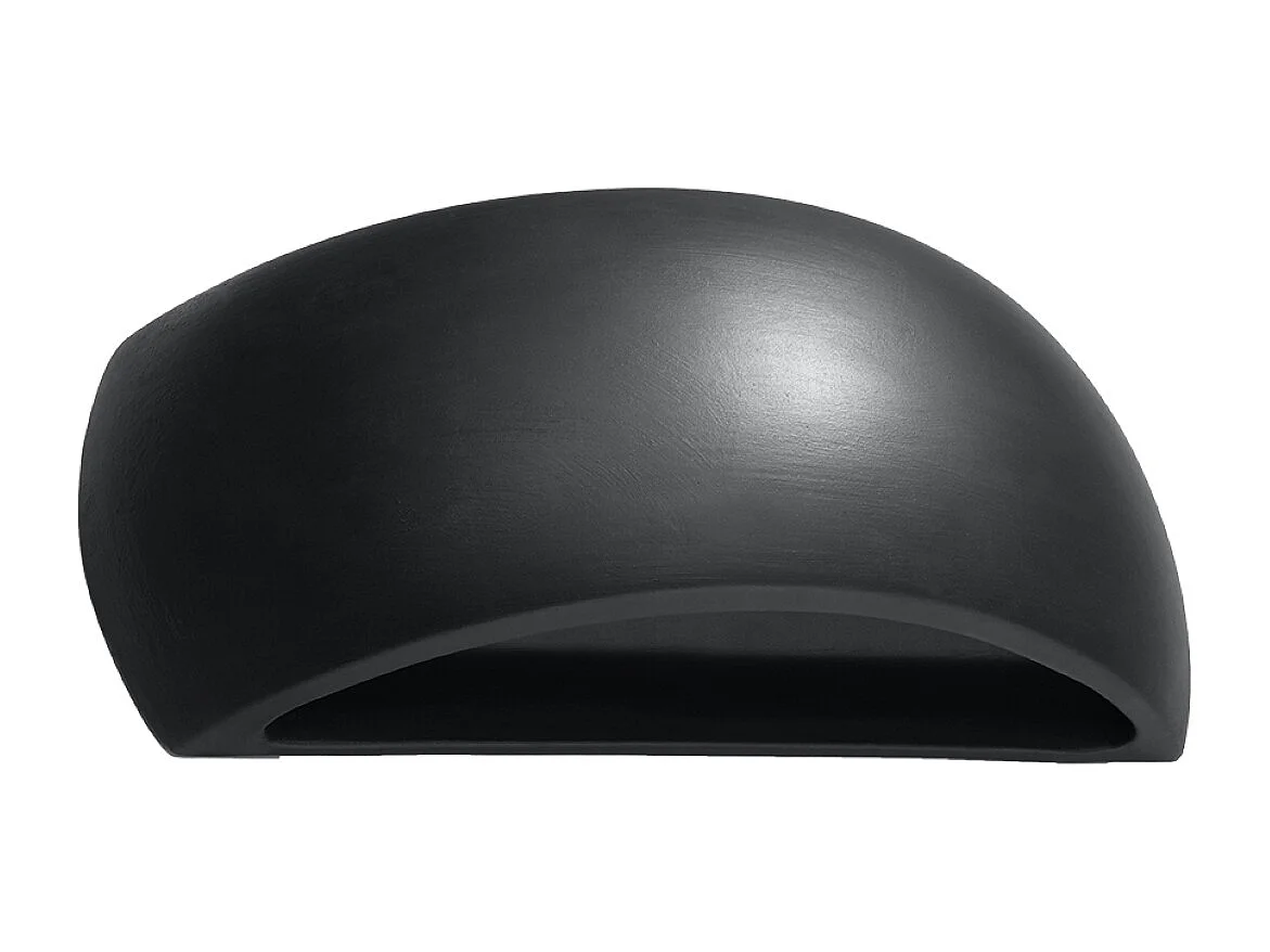 Appliques Torow moderne en céramique - 1 sources lumineuses 3000K - L.32 x H.14 cm - noir