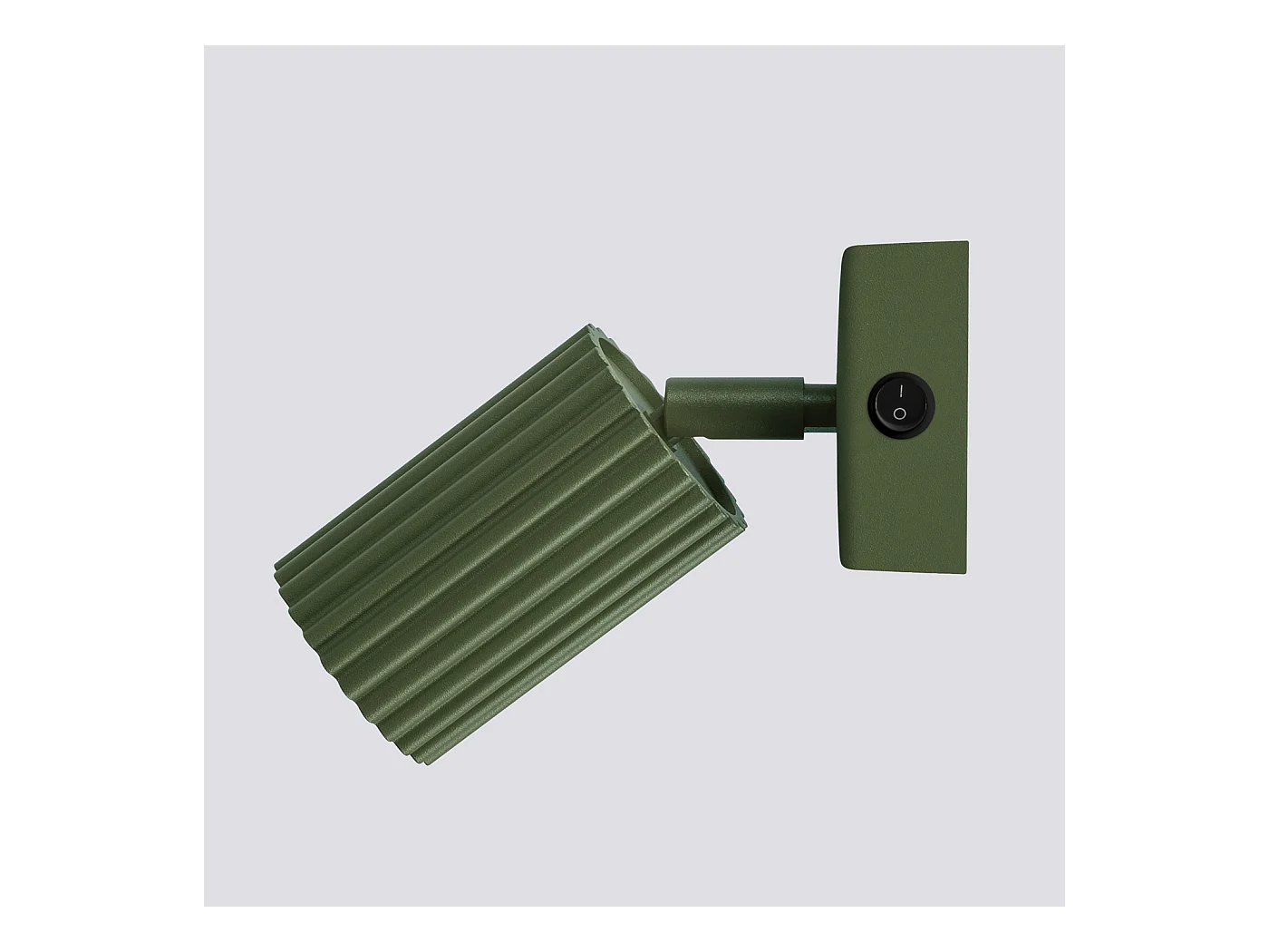 Applique Gloow minimaliste en aluminium - 1 sources lumineuses 4000K - L.8 x H.16 cm - vert olive