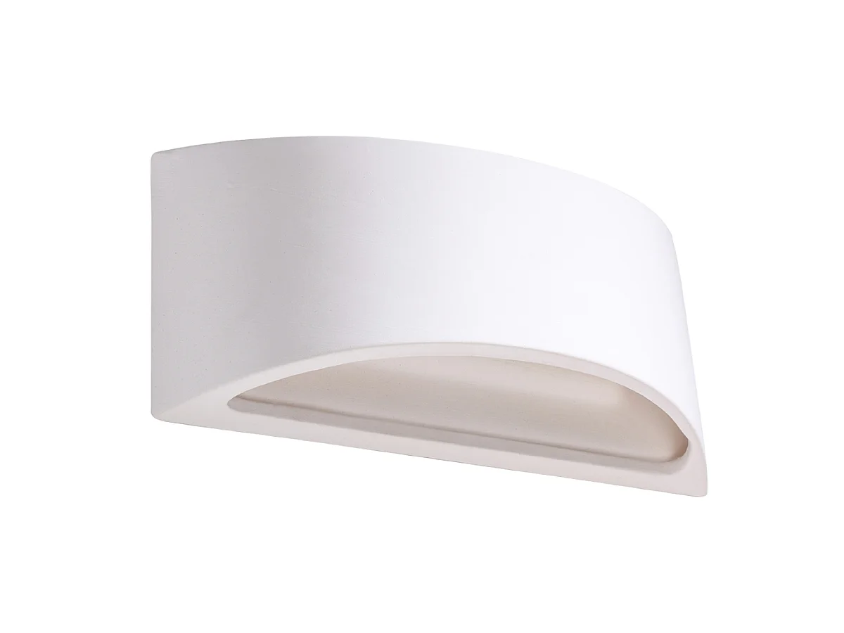 Appliques Litte moderne en céramique - 1 sources lumineuses 3000K - L.31,5 x H.14 cm - blanc