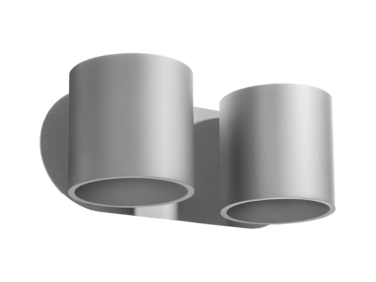 Appliques Celeris moderne en aluminium - 2 sources lumineuses 3000K - L.26 x H.10 cm - gris