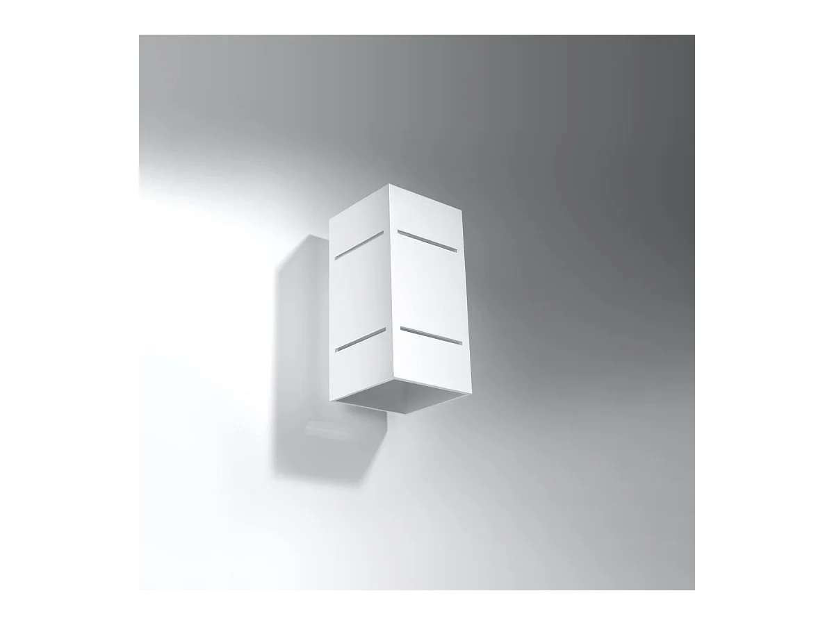 Candeeiros de parede Vivus sótão, alumínio - 1 fontes de luz 3000K - L.10 x H.20 cm - branco