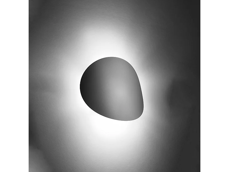 Lampade da parete Perceptix moderno di acciaio - 2 sorgenti luminose 3000K - L.25 x A.29 cm - bianco