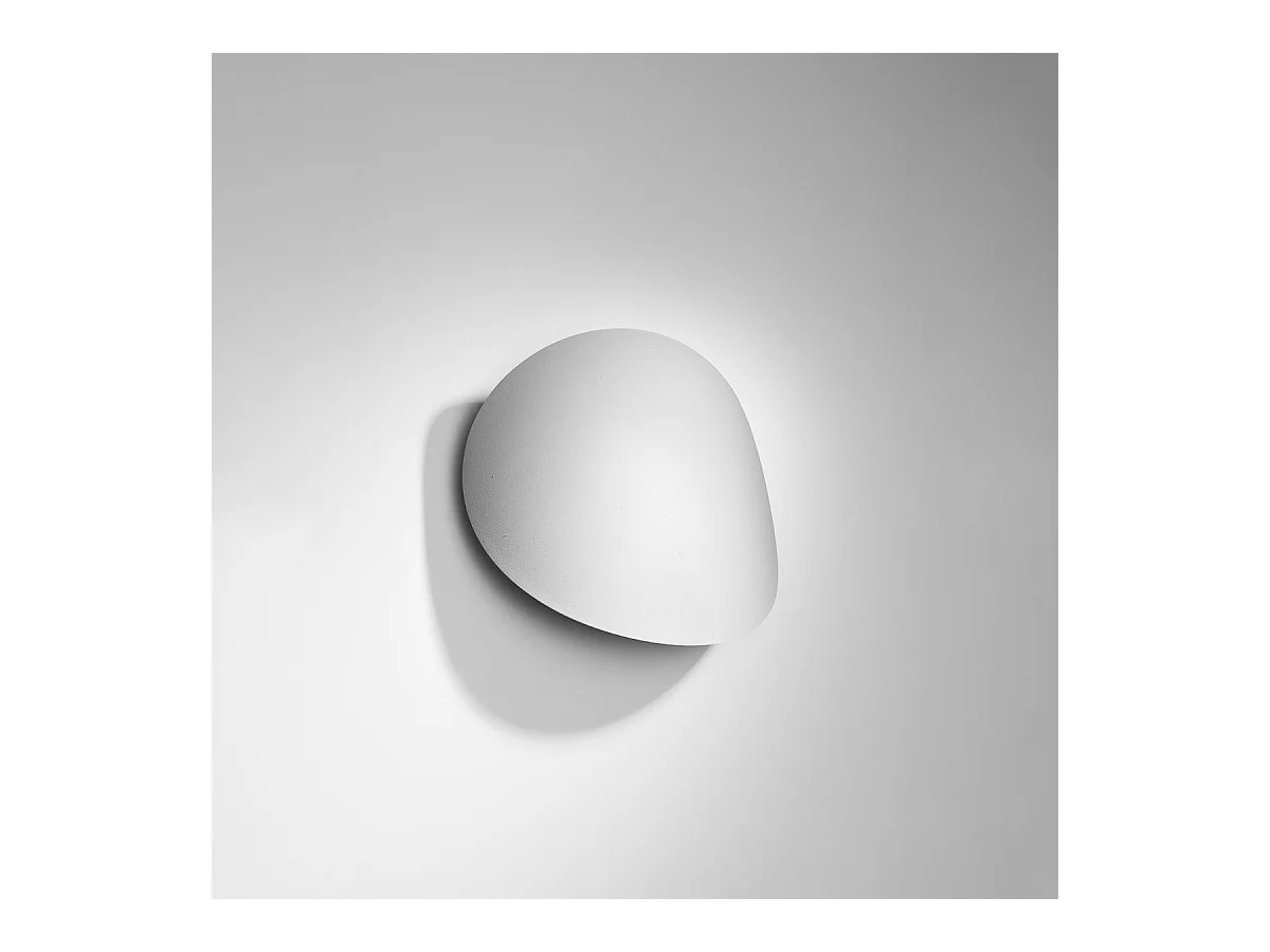 Lampade da parete Perceptix moderno di acciaio - 2 sorgenti luminose 3000K - L.25 x A.29 cm - bianco