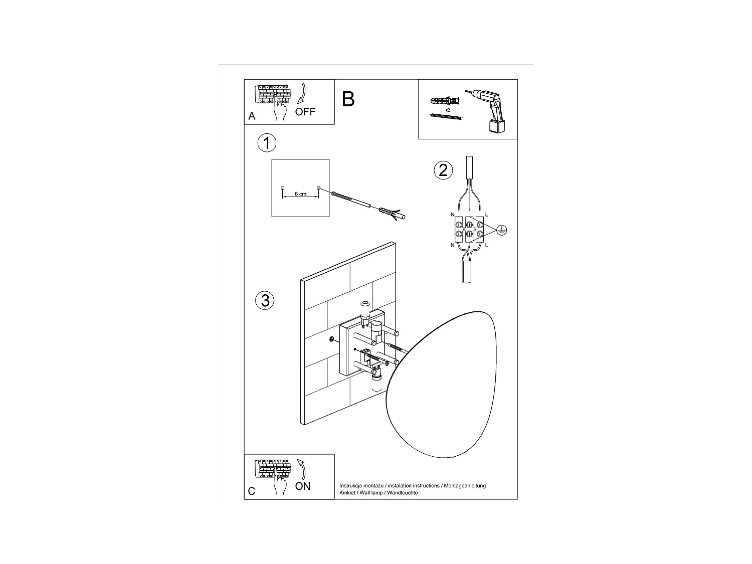 Lampade da parete Perceptix moderno di acciaio - 2 sorgenti luminose 3000K - L.25 x A.29 cm - bianco