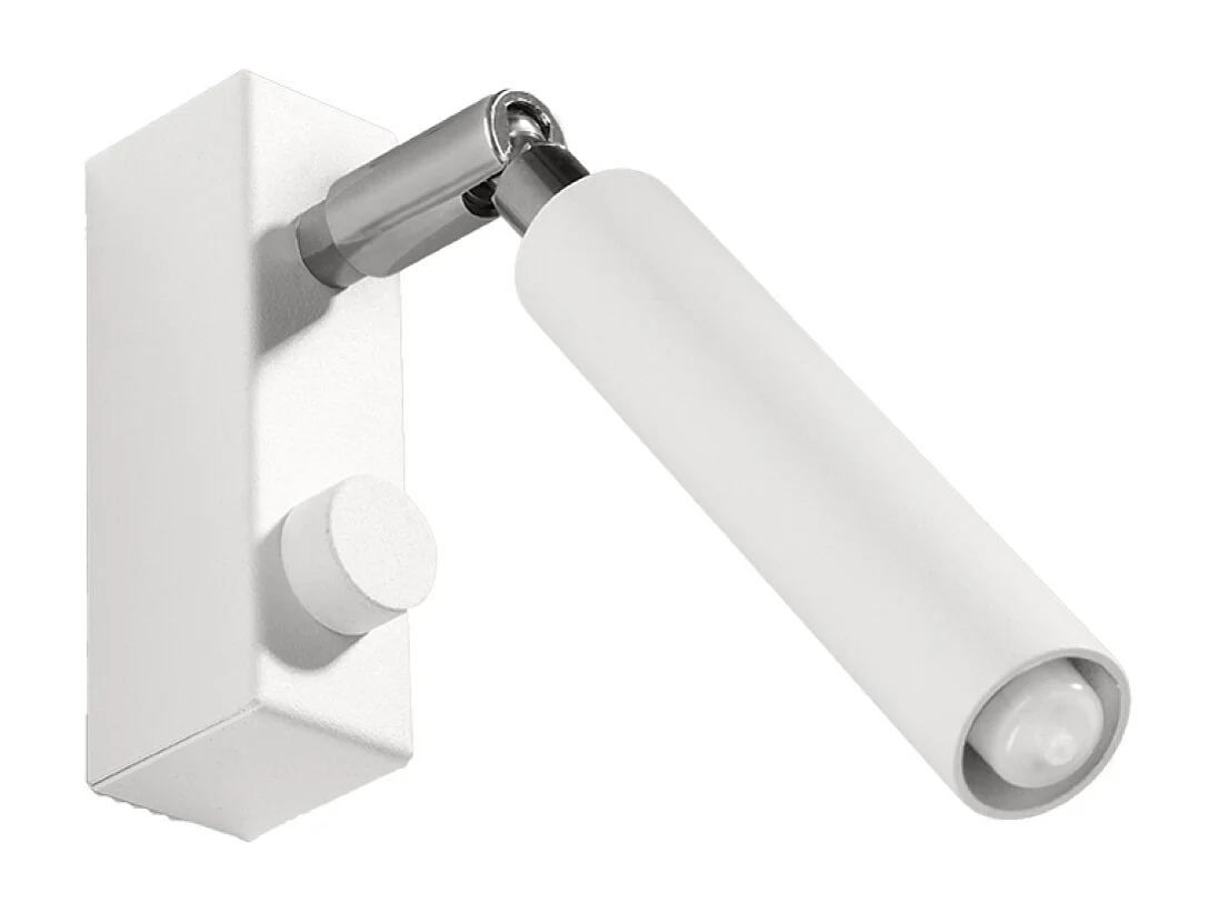 Appliques Astix moderne en aluminium - 1 sources lumineuses 3000K - L.3 x H.20 cm - blanc