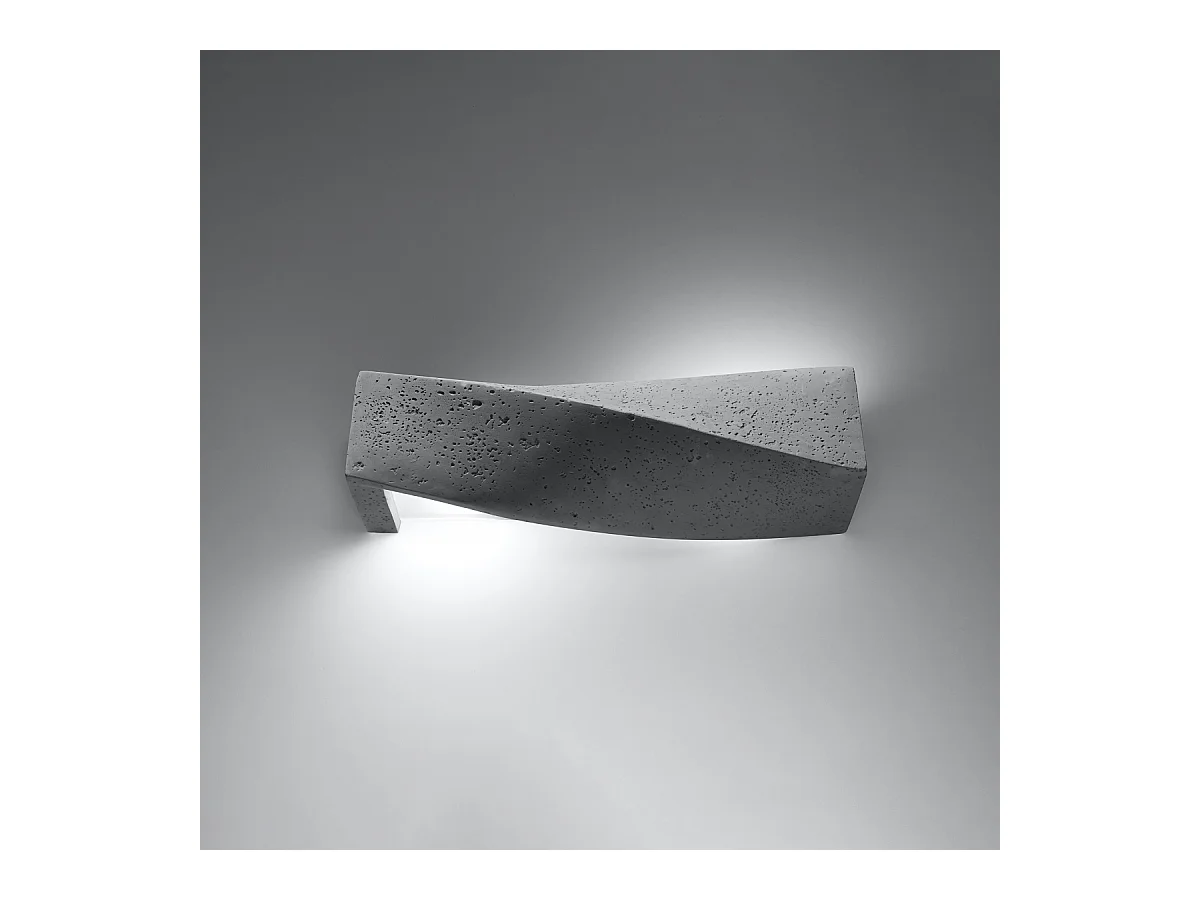 Wandlampen Sigmonix modern van  - 2 lichtbronnen 4000K - L.42 x H.14 cm - grijs